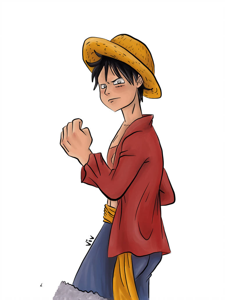 774x1033 One Piece Luffy Drawing
