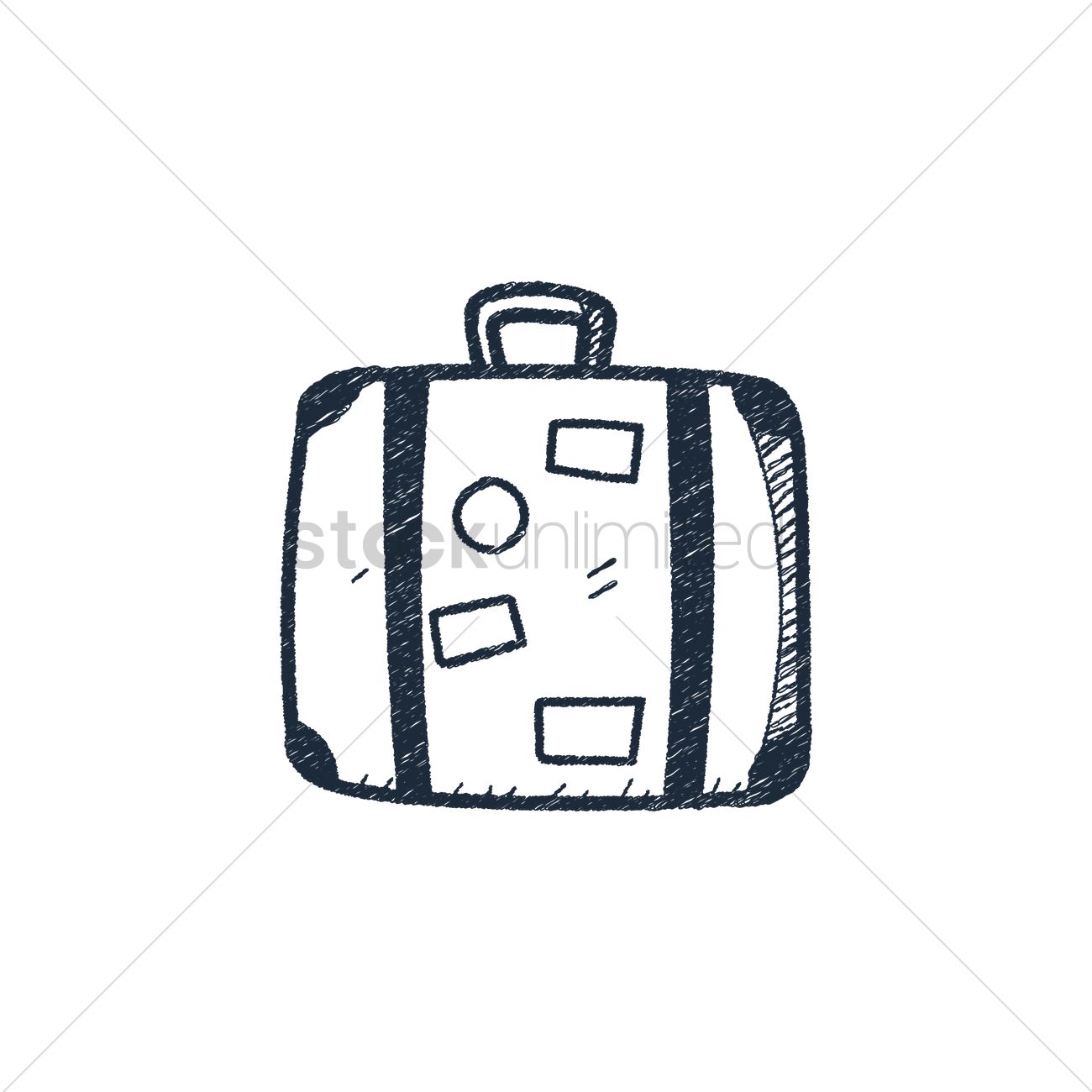 1300x1300 Luggage Bag Vector Image