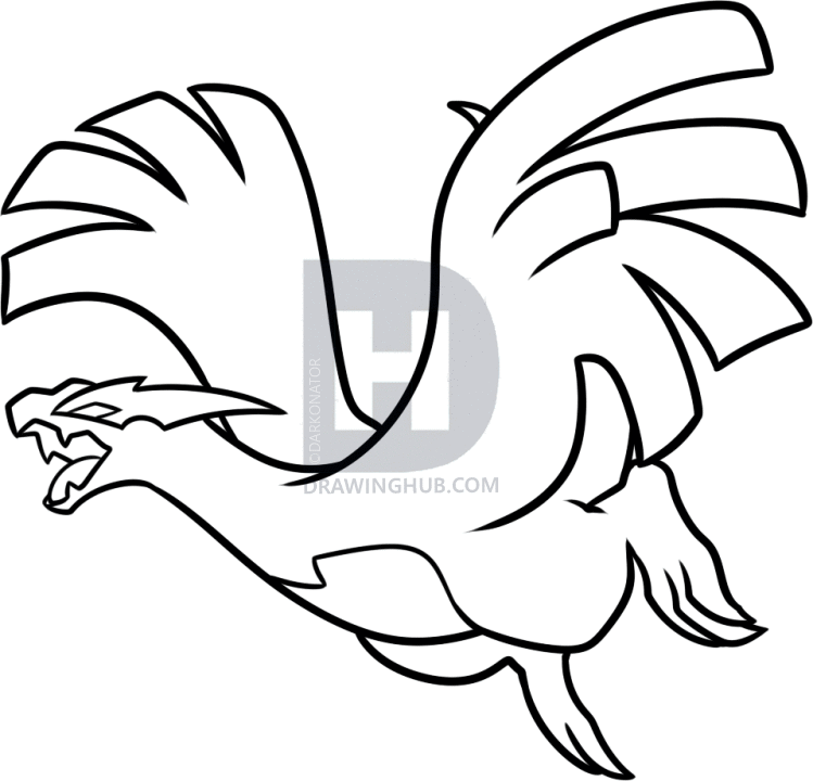 749x720 How To Draw Shadow Lugia, Step