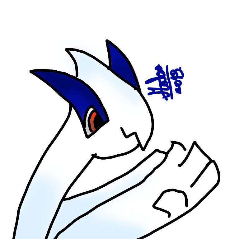 768x768 A Random Lugia Drawing That I Did