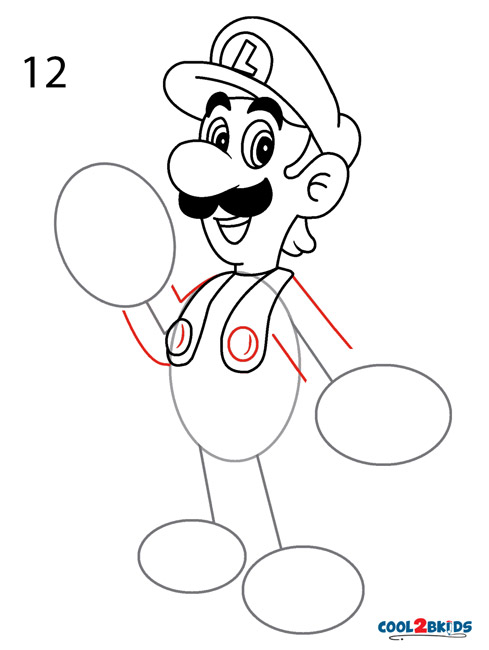 489x650 How To Draw Luigi