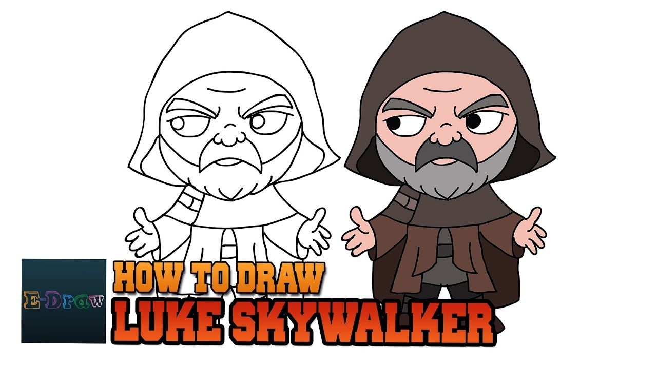 1280x720 How To Draw Luke Skywalker Art Tutorial Star Wars The Last Jedi