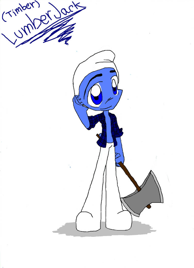 762x1049 lumberjack a k a timber smurf
