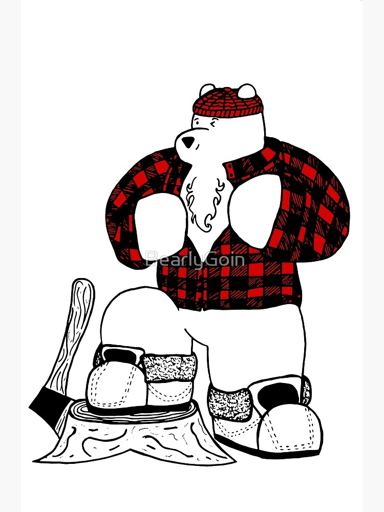 750x1000 Lumberjack Bear Photographic Print