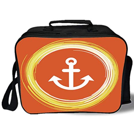 466x466 insulated lunch bag, anchor decor, anchor illustration