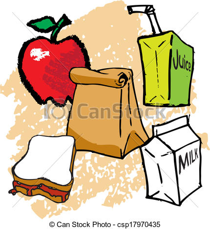 430x470 School Lunch Kids Drawings Of School Lunch Items