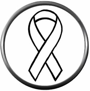 298x300 Cancer White Ribbon Lung Cancer Fashion Snap Jewelry Charm New