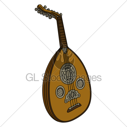 500x500 Classic Wooden Lute Gl Stock Images