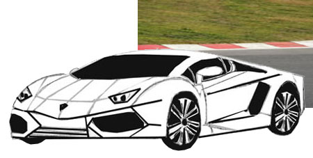 450x227 How To Draw Sports Car