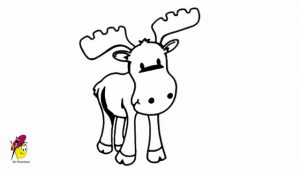 300x169 Luxury Moose Pictures For Kids How To Draw A Easy Drawing Youtube