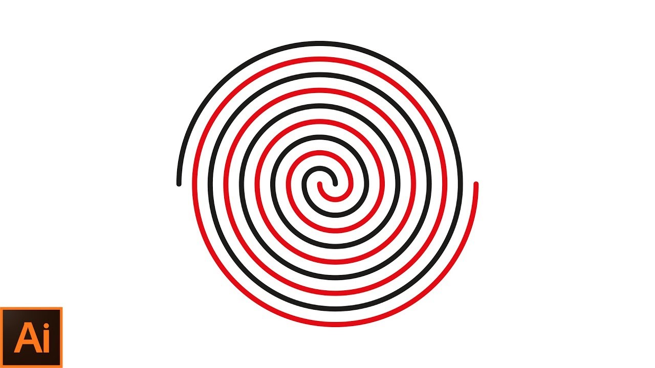 1280x720 how to draw a perfect spiral in adobe illustrator adobe