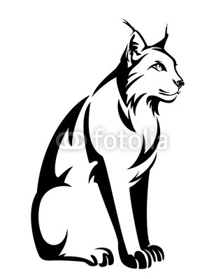 319x400 Sitting Lynx Design