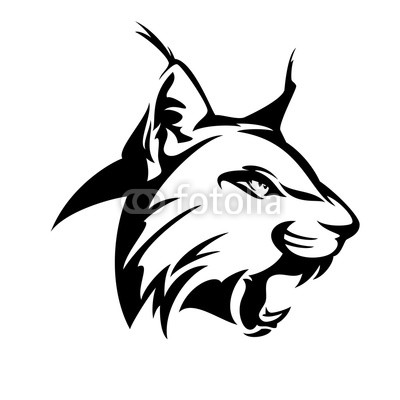 400x400 Wild Roaring Lynx Head