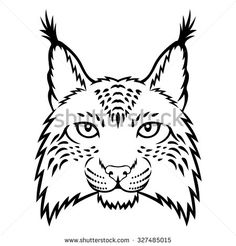 236x246 z lynx siluets, graphic, tatoo