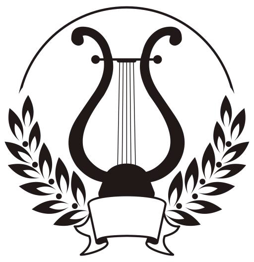 512x528 pixwords the image with music, black, drawing, lyre tetiana