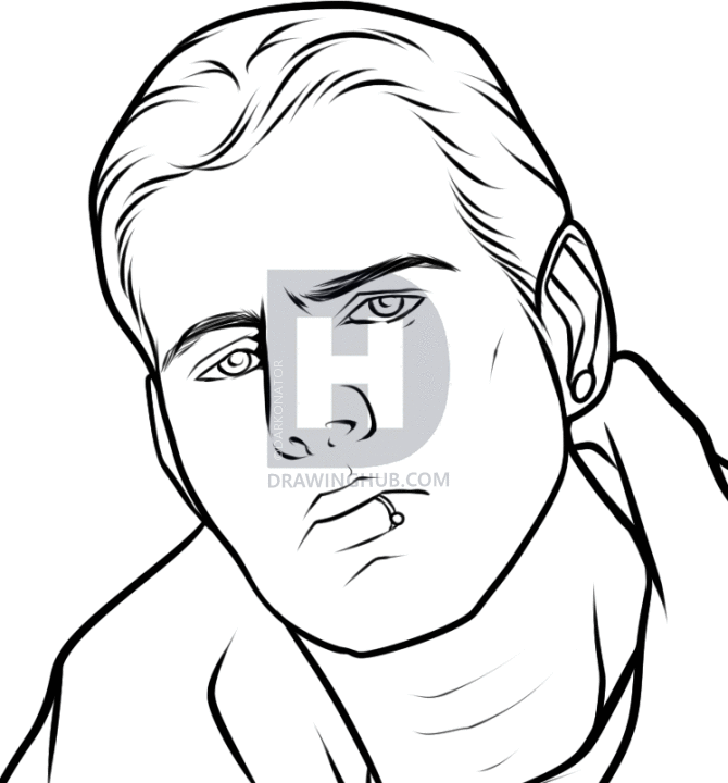 670x720 How To Draw M Shadows, Avenged Sevenfold, Step