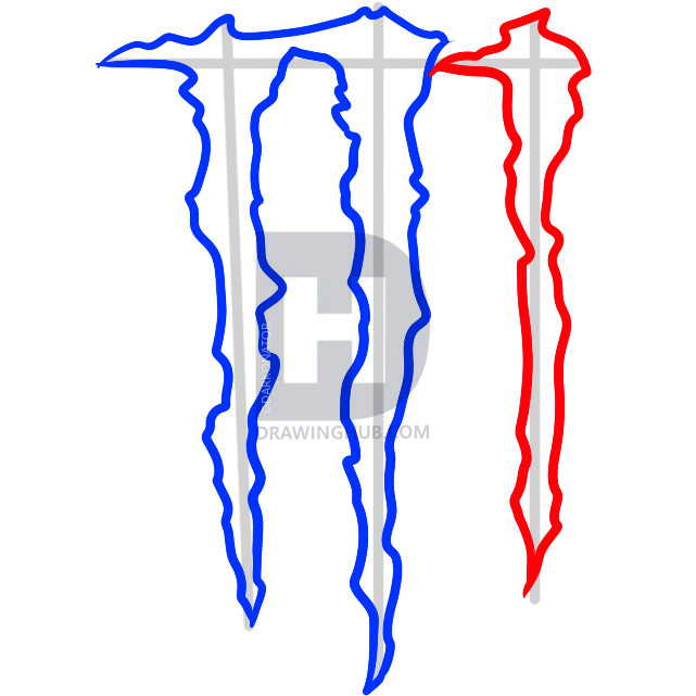 641x641 how to draw monster energy logo, monster logo, step