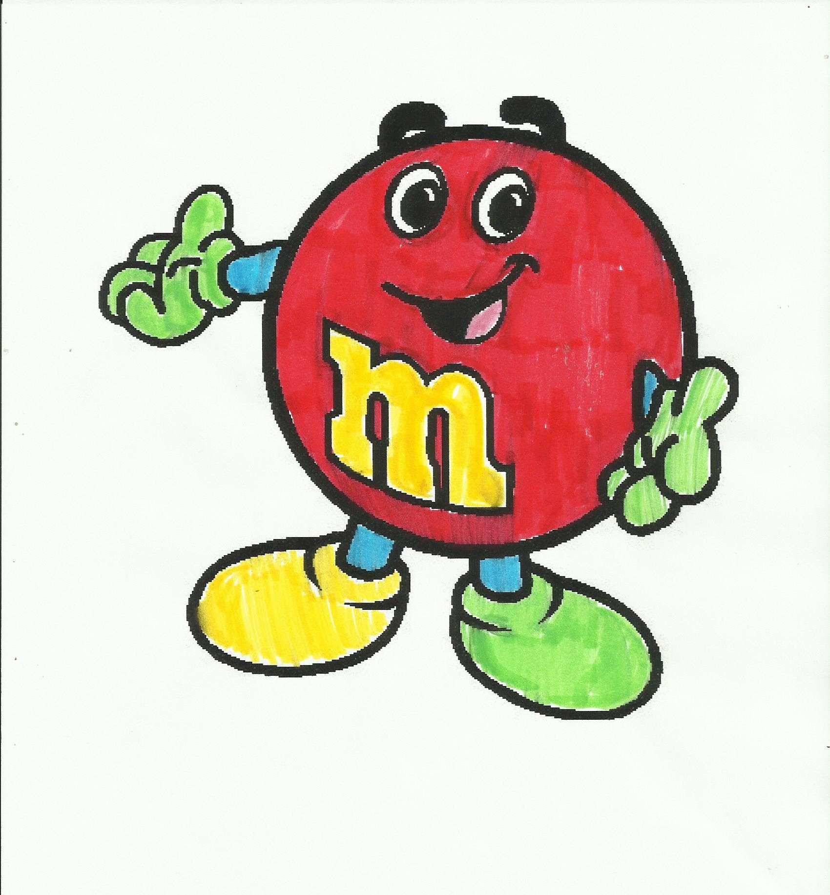 M&M Drawing Free download on ClipArtMag