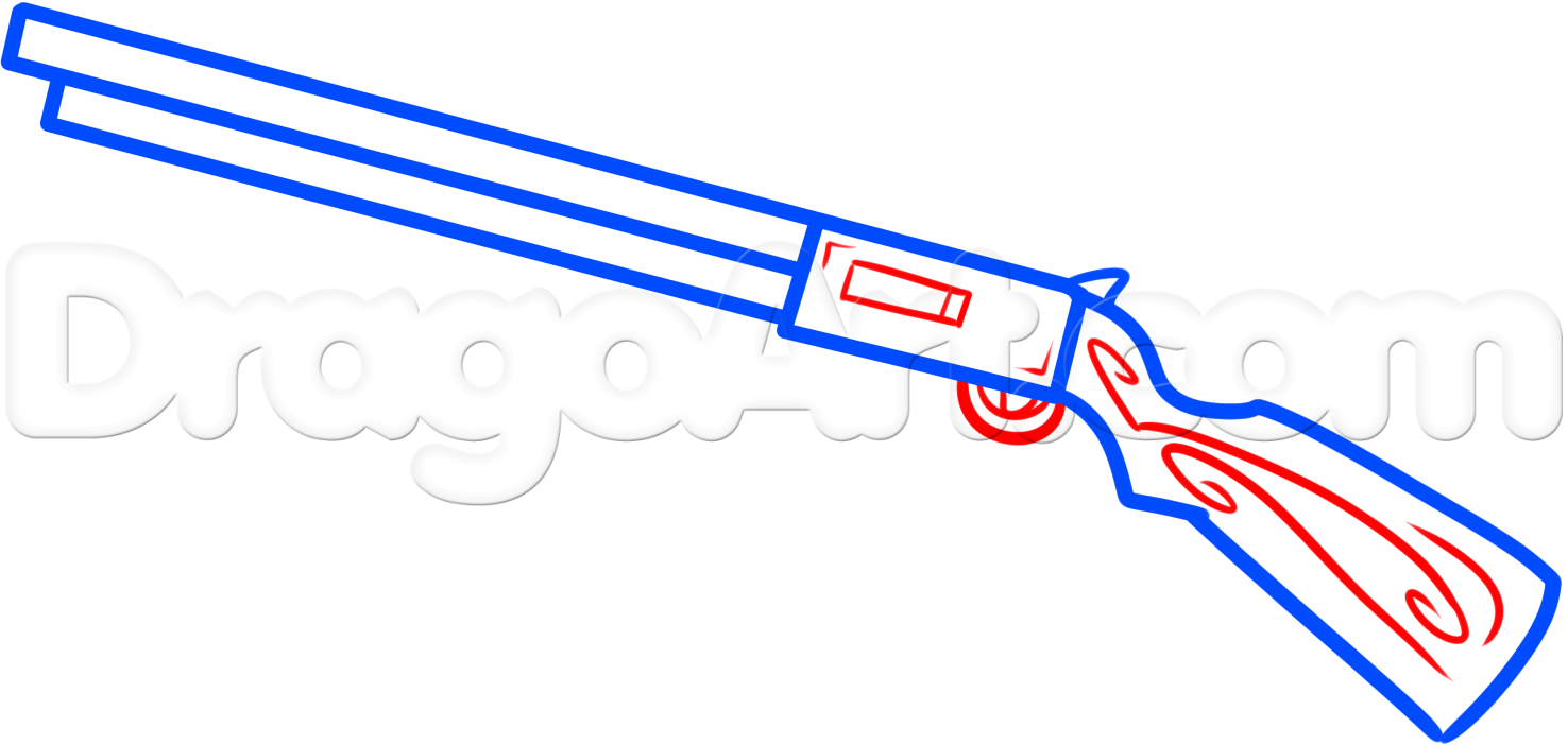 1476x702 How To Draw A Shotgun Easy Step Art Envy Drawings, Easy