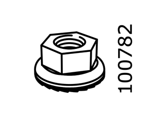 300x222 ikea nut with flange and locking teeth steel part