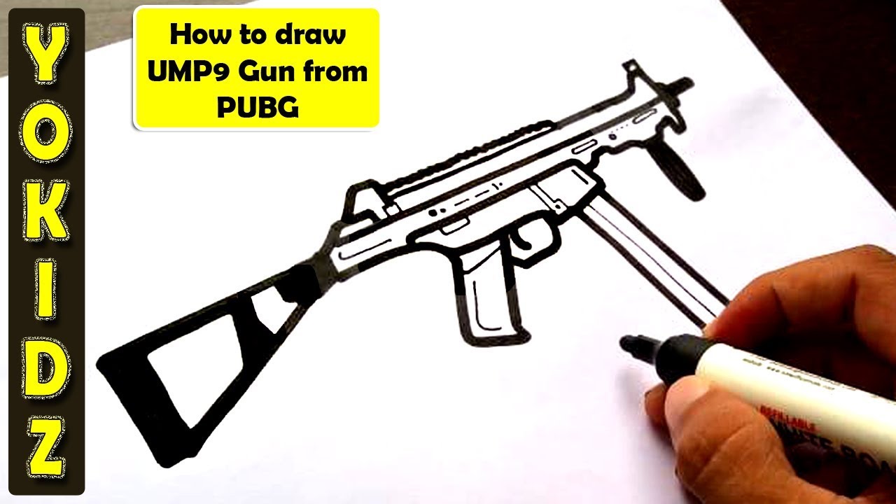 1280x720 How To Draw Gun From Pubg