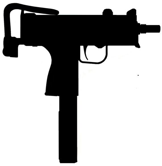 570x581 Mac Silhouette Gun Sticker No Background About Etsy