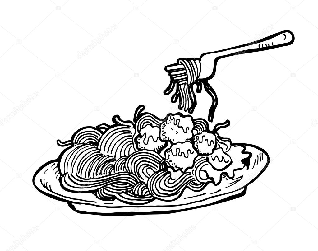 1023x807 Spaghetti Drawing Macaroni Line For Free Download