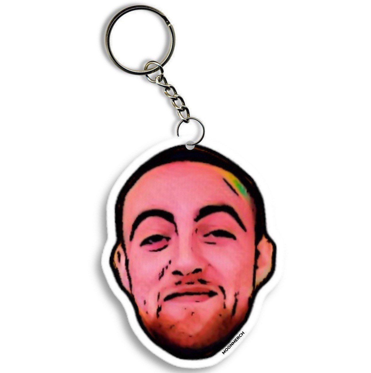 1238x1242 Mac Miller Moon Cartoon Art Keychain Moon Merch