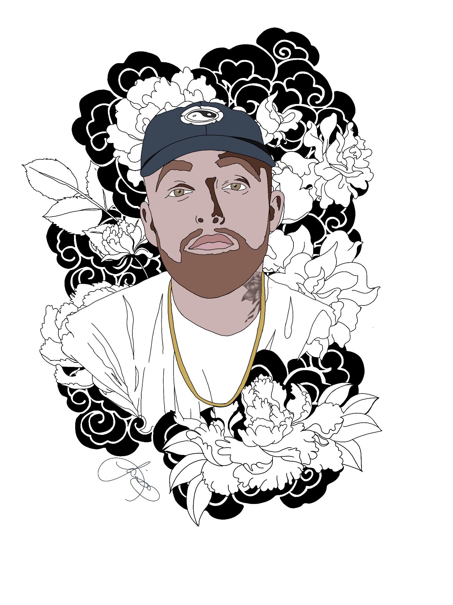 Mac Miller Drawing | Free download on ClipArtMag