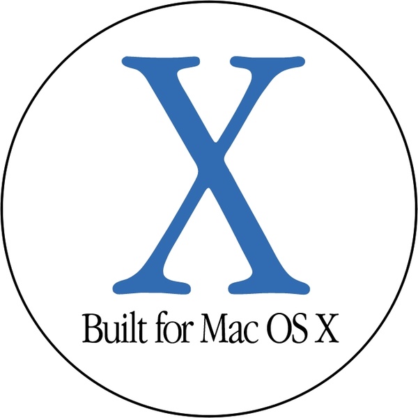 600x600 Built For Mac Os X Free Vector In Encapsulated Postscript