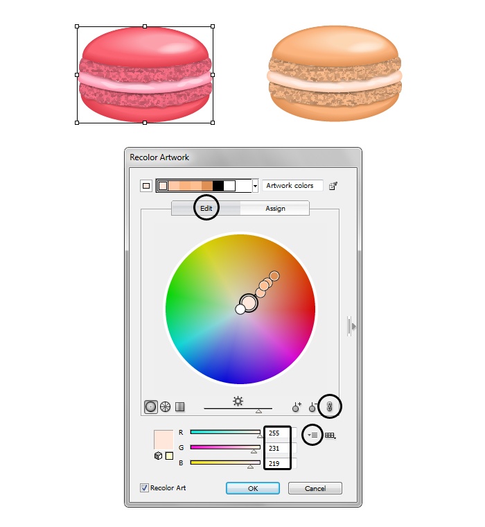 700x760 Illustration Create Vector Macarons Free Adobe Illustrator Tutorial