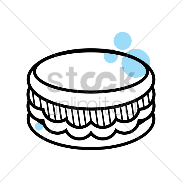 600x600 Macaron Vector Image