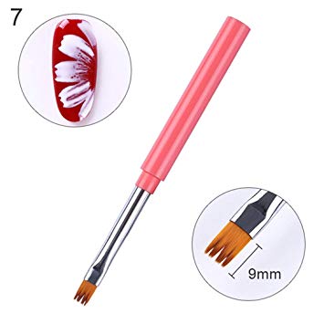 355x355 Macaron Color Handle Nail Liner Painting Brush Flower