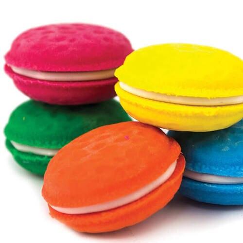 500x500 Vanilla Scented Macaron Eraser Set In Strange Coloring Drawing Gifts