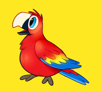 400x359 Macaw Drawing Tumblr