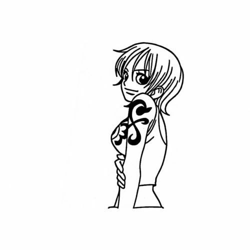 500x500 One Piece Nami Vinyl Sticker Decal For Macbook Air Pro Laptop Car