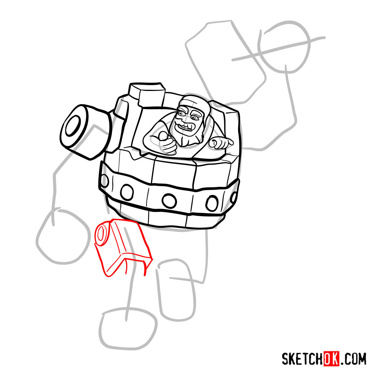 1200x1200 How To Draw Battle Machine From Clash Of Clans