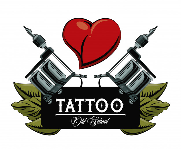 626x514 Old School Tattoo Machine Drawing Design Vector Premium Download