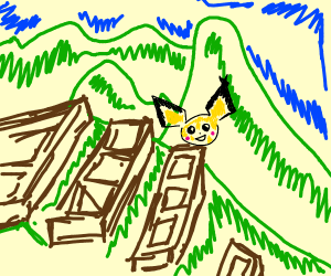 300x250 Pichu On Machu Picchu
