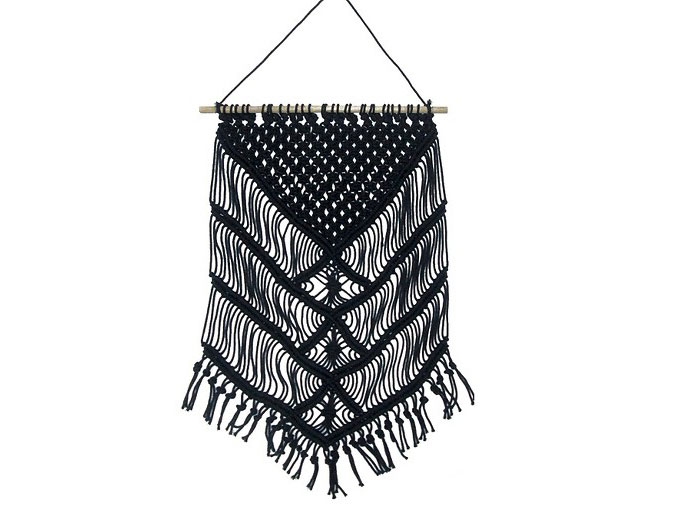 676x520 This Wall Decor From Threshold And Target Is A Black Macrame Dream