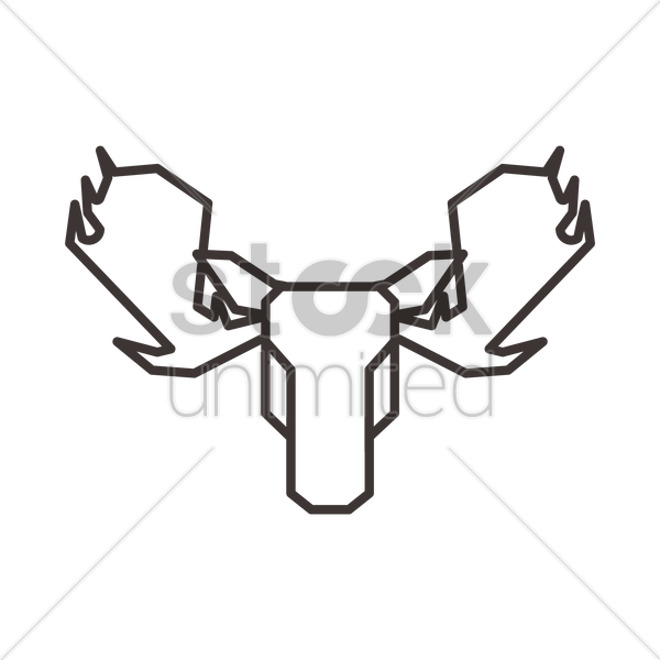 600x600 Moose Head Vector Graphic Ideas For Macrame Animals