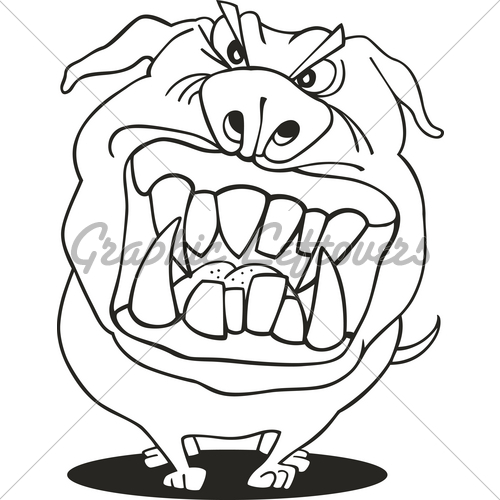 500x500 Mad Dog For Coloring Book Gl Stock Images