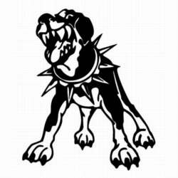 250x250 Mad Dog Car Sticker