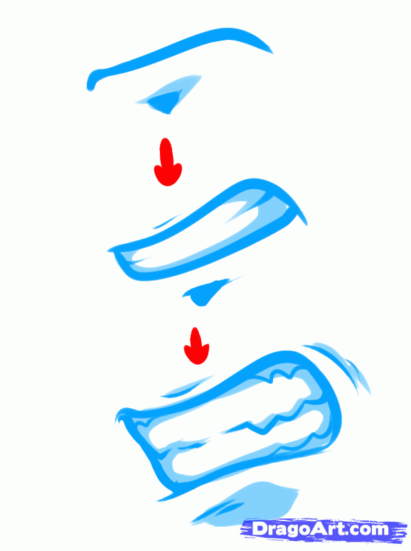 578x775 How To Draw Angry Faces, Anime Angry Face, Step