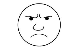 352x228 Mad Face Clipart