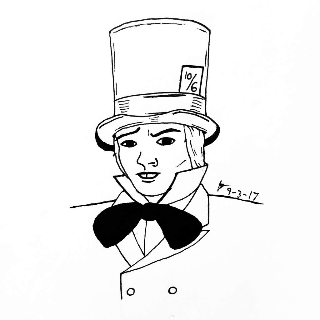 1024x1024 Sketch Of The Mad Hatter Dc Entertainment Amino