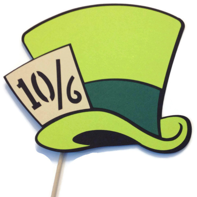 694x694 Mad Hatter Hat Clipart