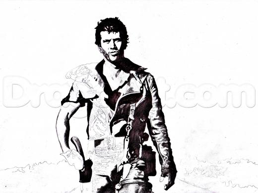 520x388 learn how to draw mad max, mad max, figures, people, free step