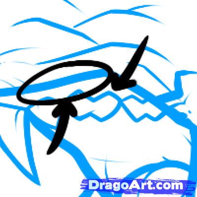 400x400 Draw An Angry Wolf, Angry Wolf, Step