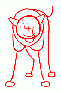 203x302 How To Draw An Angry Wolf, Step